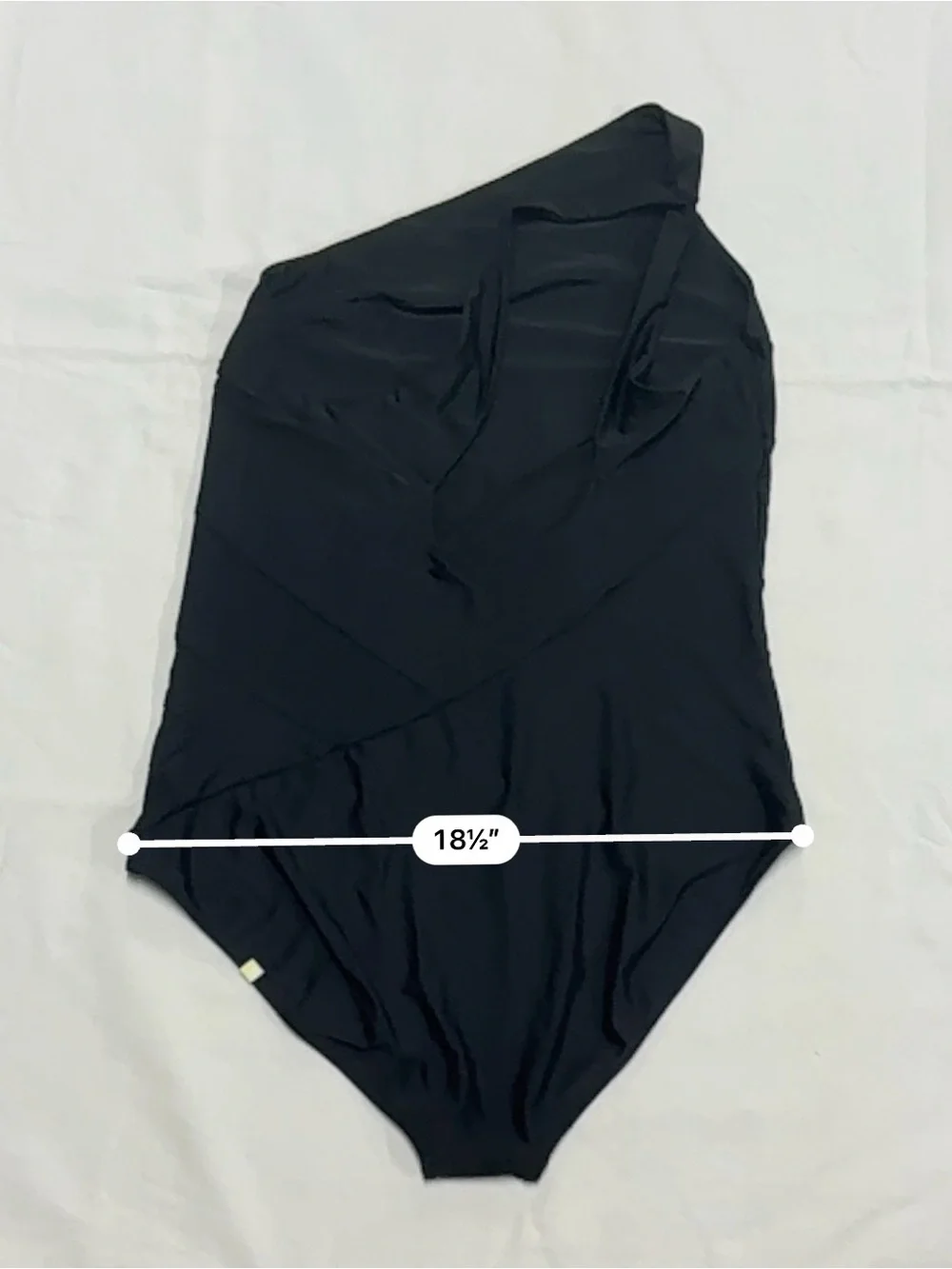 summersalt One-Shoulder Black Swimsuit